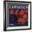 Carnation Brand - Anaheim, California - Citrus Crate Label-Lantern Press-Framed Premium Giclee Print