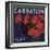 Carnation Brand - Anaheim, California - Citrus Crate Label-Lantern Press-Framed Art Print