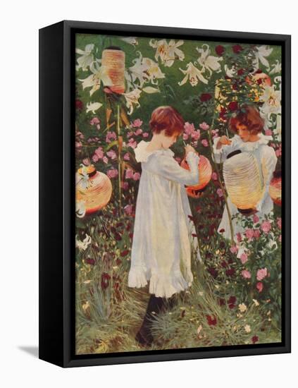 Carnation, Lily, Lily, Rose, 1885-86, (1938)-John Singer Sargent-Framed Premier Image Canvas