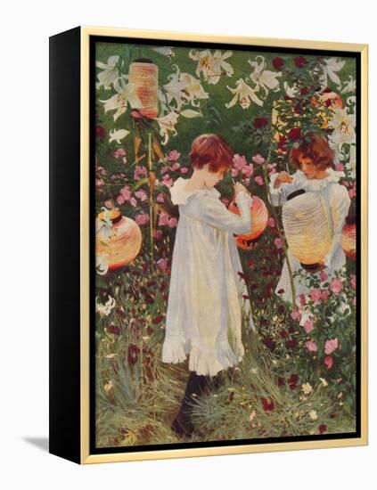 Carnation, Lily, Lily, Rose, 1885-86, (1938)-John Singer Sargent-Framed Premier Image Canvas