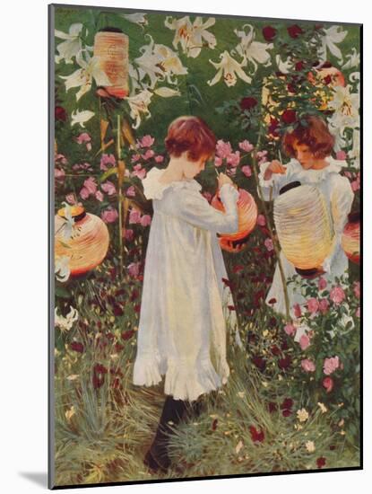 Carnation, Lily, Lily, Rose, 1885-86, (1938)-John Singer Sargent-Mounted Giclee Print