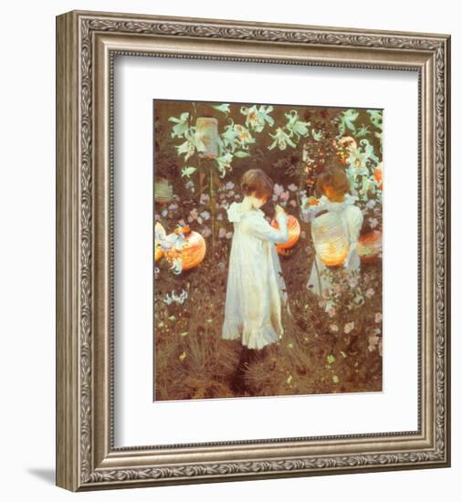 Carnation, Lily, Lily, Rose-John Singer Sargent-Framed Art Print