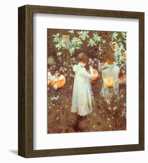 Carnation, Lily, Lily, Rose-John Singer Sargent-Framed Art Print