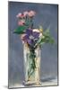 Carnations and Clematis in a Crystal Vase-Edouard Manet-Mounted Art Print