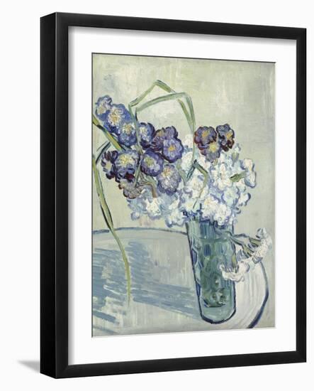 Carnations in a Vase, Auvers, June 1890-Vincent van Gogh-Framed Giclee Print