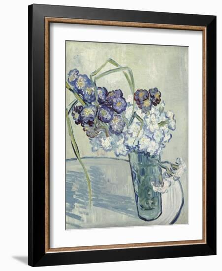 Carnations in a Vase, Auvers, June 1890-Vincent van Gogh-Framed Giclee Print