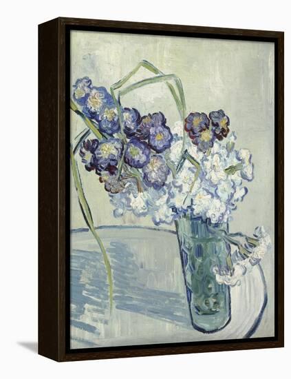 Carnations in a Vase, Auvers, June 1890-Vincent van Gogh-Framed Premier Image Canvas