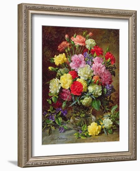 Carnations of Radiant Colours-Albert Williams-Framed Giclee Print