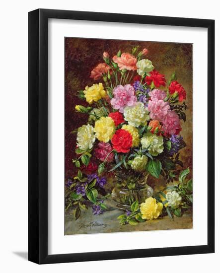 Carnations of Radiant Colours-Albert Williams-Framed Giclee Print