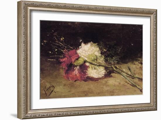 Carnations-Joaquín Sorolla y Bastida-Framed Premium Giclee Print