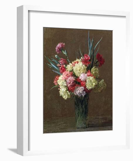 Carnations-Ignace Henri Jean Fantin-Latour-Framed Giclee Print