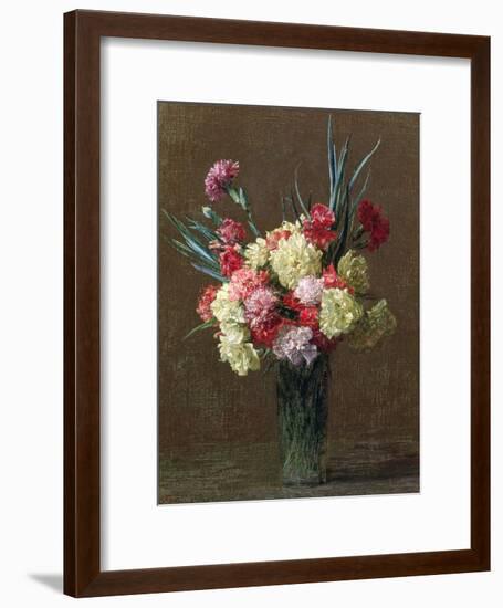 Carnations-Ignace Henri Jean Fantin-Latour-Framed Giclee Print