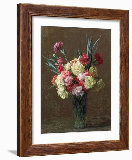 Carnations-Ignace Henri Jean Fantin-Latour-Framed Giclee Print