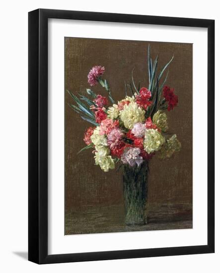 Carnations-Ignace Henri Jean Fantin-Latour-Framed Giclee Print