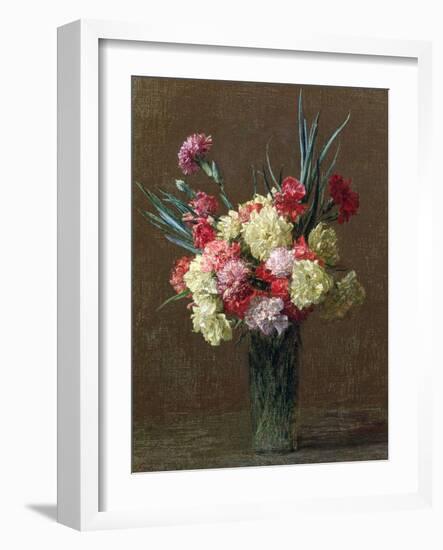 Carnations-Ignace Henri Jean Fantin-Latour-Framed Giclee Print