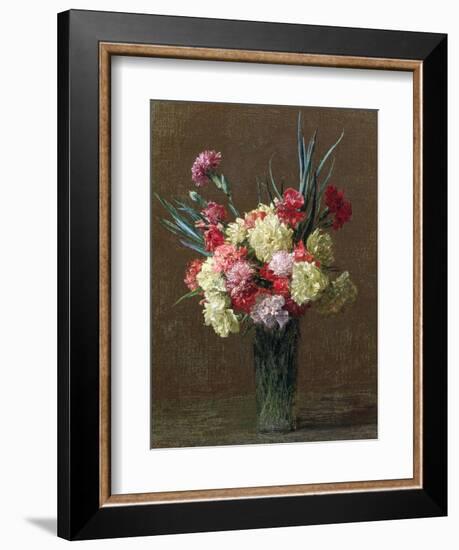 Carnations-Ignace Henri Jean Fantin-Latour-Framed Giclee Print