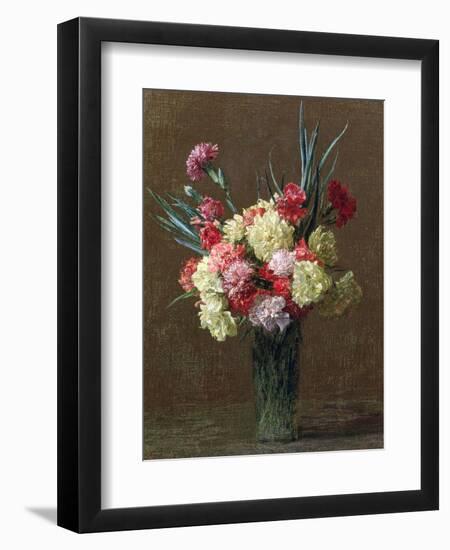 Carnations-Ignace Henri Jean Fantin-Latour-Framed Giclee Print