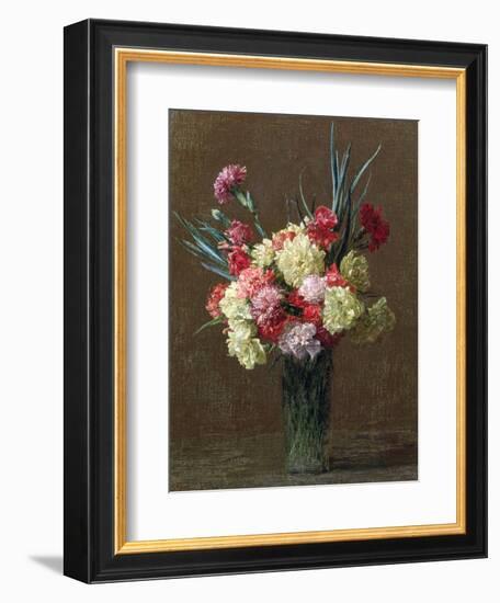 Carnations-Ignace Henri Jean Fantin-Latour-Framed Giclee Print