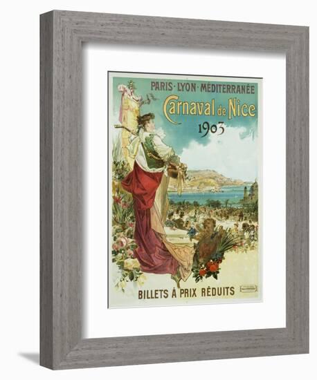 Carnaval De Nice Poster-Hugo D'Alesi-Framed Giclee Print