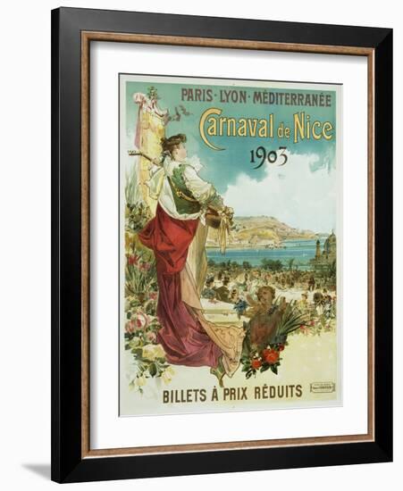 Carnaval De Nice Poster-Hugo D'Alesi-Framed Giclee Print