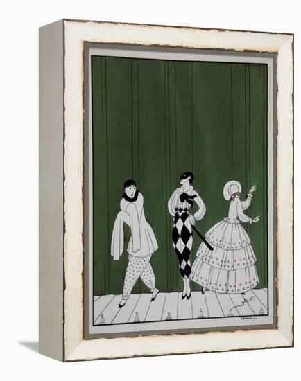 Carnaval, from the Series Designs on the Dances of Vaslav Nijinsky-Georges Barbier-Framed Premier Image Canvas