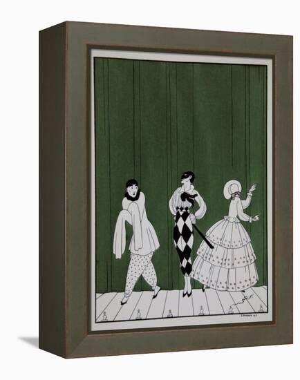 Carnaval, from the Series Designs on the Dances of Vaslav Nijinsky-Georges Barbier-Framed Premier Image Canvas