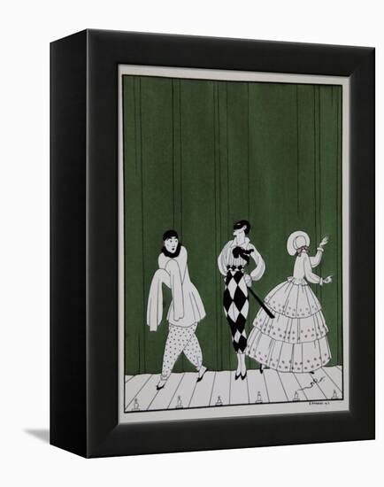 Carnaval, from the Series Designs on the Dances of Vaslav Nijinsky-Georges Barbier-Framed Premier Image Canvas