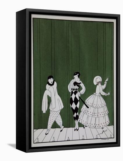 Carnaval, from the Series Designs on the Dances of Vaslav Nijinsky-Georges Barbier-Framed Premier Image Canvas