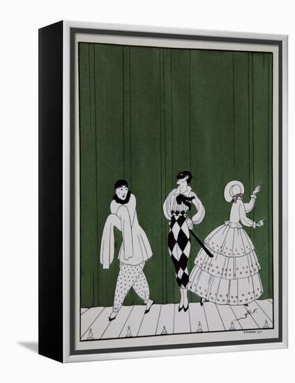 Carnaval, from the Series Designs on the Dances of Vaslav Nijinsky-Georges Barbier-Framed Premier Image Canvas