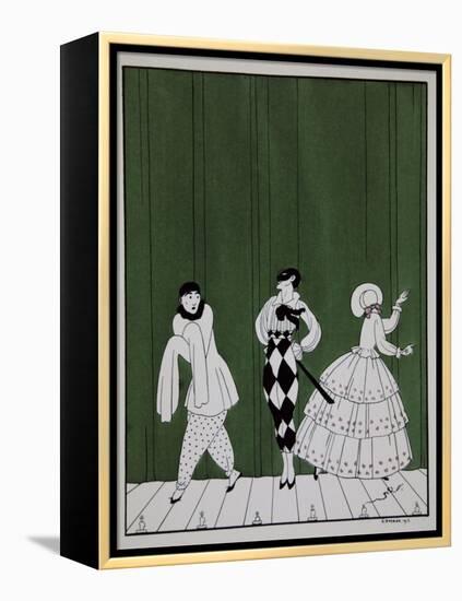 Carnaval, from the Series Designs on the Dances of Vaslav Nijinsky-Georges Barbier-Framed Premier Image Canvas