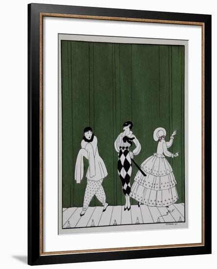 Carnaval, from the Series Designs on the Dances of Vaslav Nijinsky-Georges Barbier-Framed Giclee Print