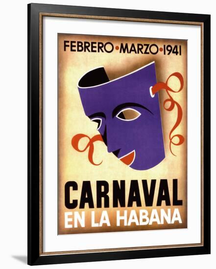 Carnaval, Habana, 1941-null-Framed Art Print