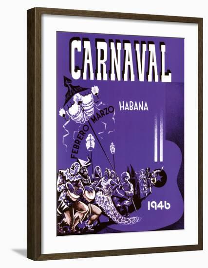 Carnaval, Habana, 1946-null-Framed Art Print
