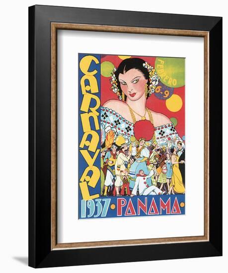 Carnaval, Panama, c.1937-null-Framed Premium Giclee Print
