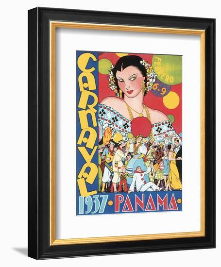 Carnaval, Panama, c.1937-null-Framed Premium Giclee Print