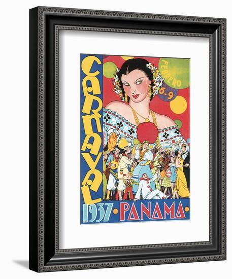 Carnaval, Panama, c.1937-null-Framed Art Print