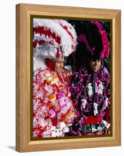 Carnaval Sur Le Mayo (Carnival), Santo Domingo, Dominican Republic, Hispaniola-Bruno Barbier-Framed Premier Image Canvas