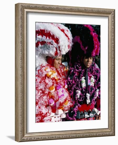 Carnaval Sur Le Mayo (Carnival), Santo Domingo, Dominican Republic, Hispaniola-Bruno Barbier-Framed Photographic Print