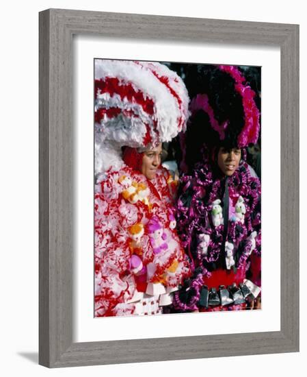 Carnaval Sur Le Mayo (Carnival), Santo Domingo, Dominican Republic, Hispaniola-Bruno Barbier-Framed Photographic Print