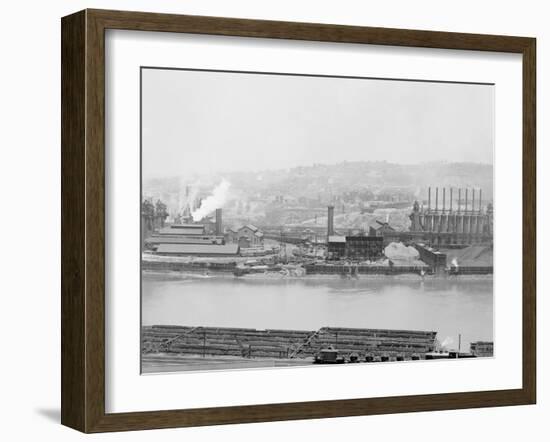 Carnegie Blast Furnaces, Homestead, Pa.-null-Framed Photo