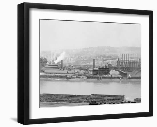 Carnegie Blast Furnaces, Homestead, Pa.-null-Framed Photo