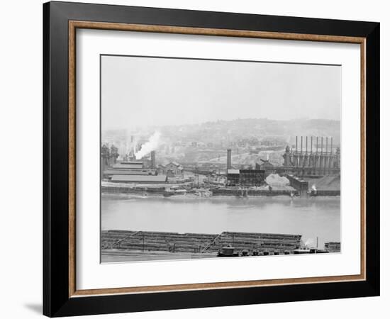 Carnegie Blast Furnaces, Homestead, Pa.-null-Framed Photo