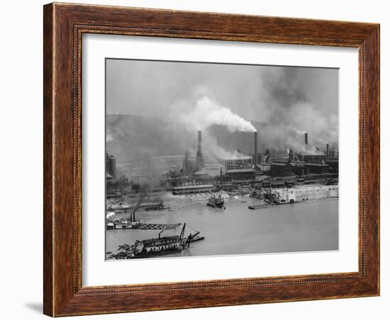 Carnegie Furnaces, Braddock, Pa.-null-Framed Photo