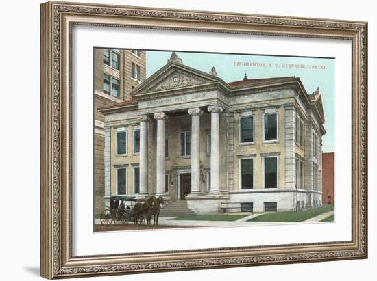 Carnegie Library, Binghamton-null-Framed Art Print