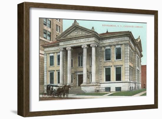 Carnegie Library, Binghamton-null-Framed Art Print