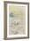 Carnet : 3 paysages dans un cadre et annotations manuscrites-Paul Signac-Framed Giclee Print