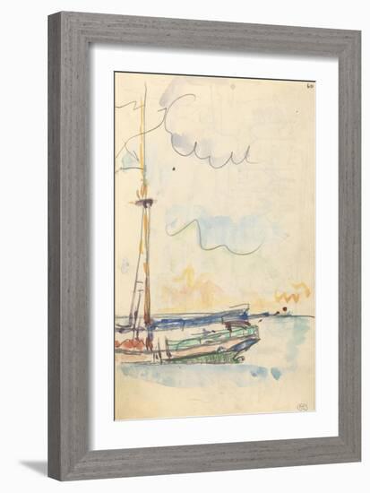 Carnet : Arrière d'un bateau-Paul Signac-Framed Giclee Print