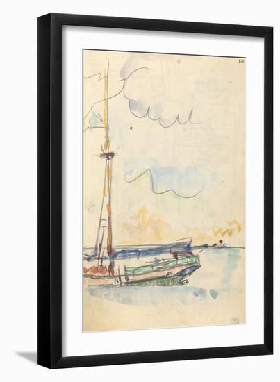 Carnet : Arrière d'un bateau-Paul Signac-Framed Giclee Print