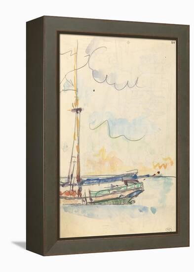 Carnet : Arrière d'un bateau-Paul Signac-Framed Premier Image Canvas