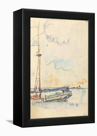 Carnet : Arrière d'un bateau-Paul Signac-Framed Premier Image Canvas